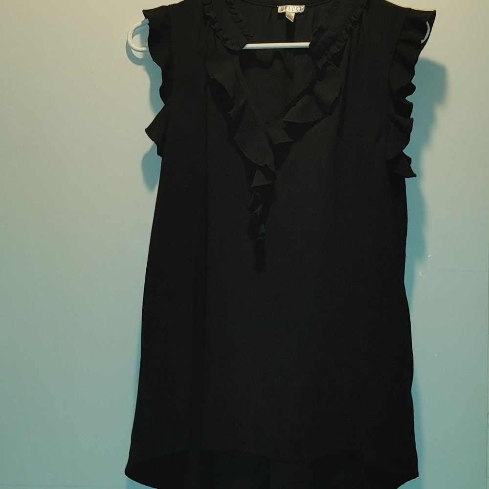Classic Black tunic blouse.